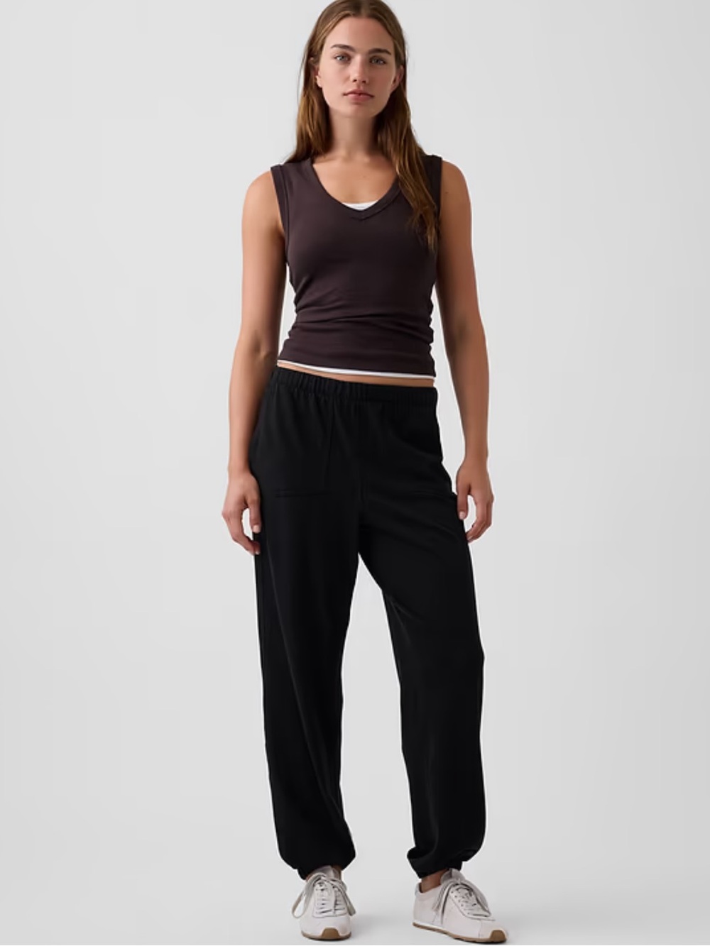 New GAP Black Navy Relaxed Knit Joggers